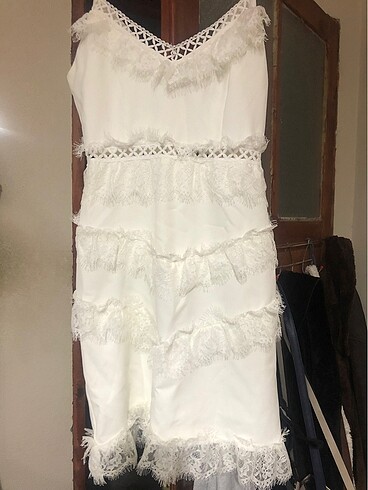 38 Beden #elbise #nikah #beyaz #abiye #kısa