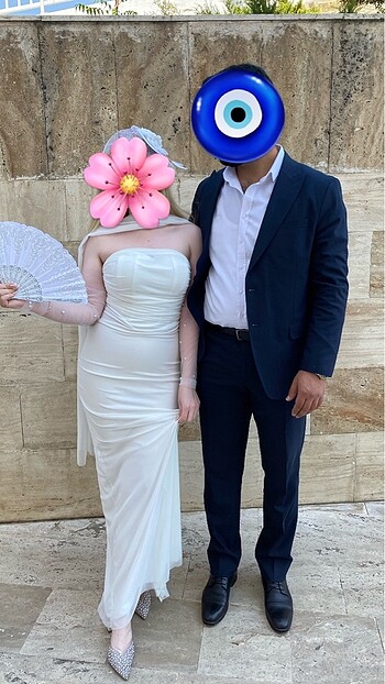 Nikah evden çıkış elbisesi