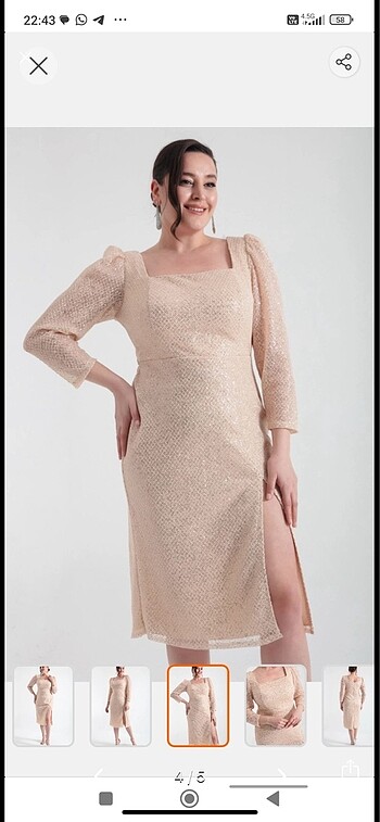 Lafaba büyük beden abiye - Görsel 4