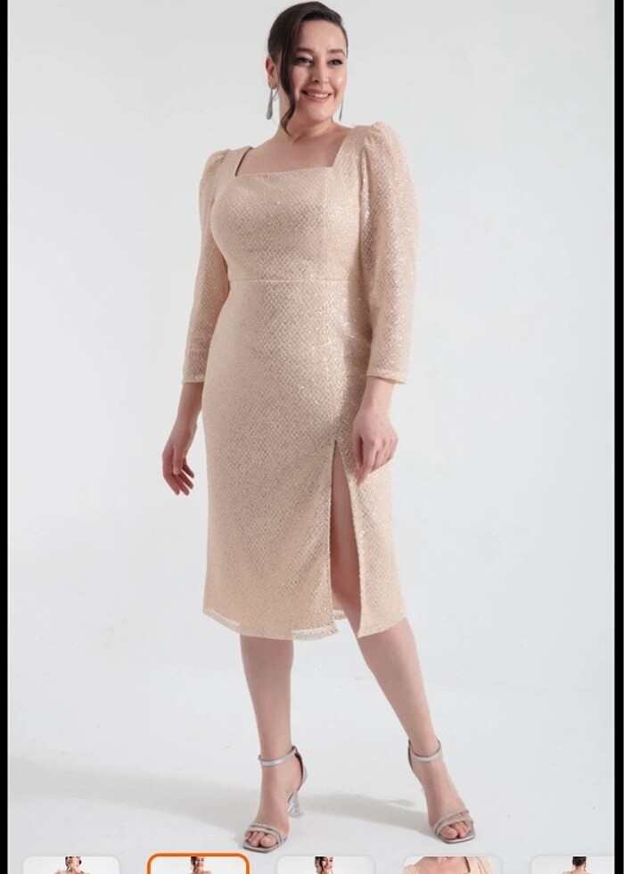 Lafaba büyük beden abiye - Görsel 3