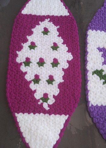 Renkli Örgü Banyo Süngeri Seti - Görsel 2