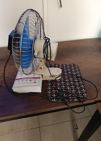 Mavi Metal Kafesli Masaüstü Vantilatör - Görsel 6