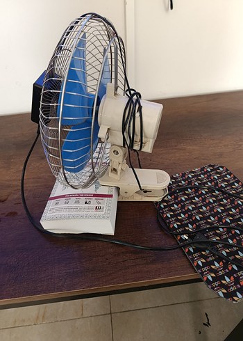 Mavi Metal Kafesli Masaüstü Vantilatör - Görsel 7