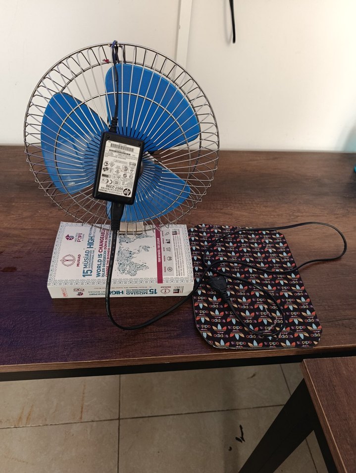 Mavi Metal Kafesli Masaüstü Vantilatör - Görsel 5