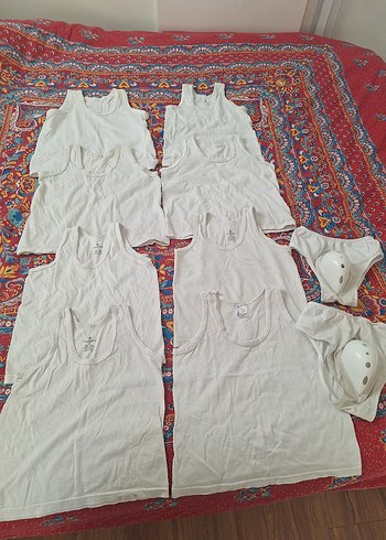 Beyaz Çocuk Atlet 9'li Set - Görsel 7