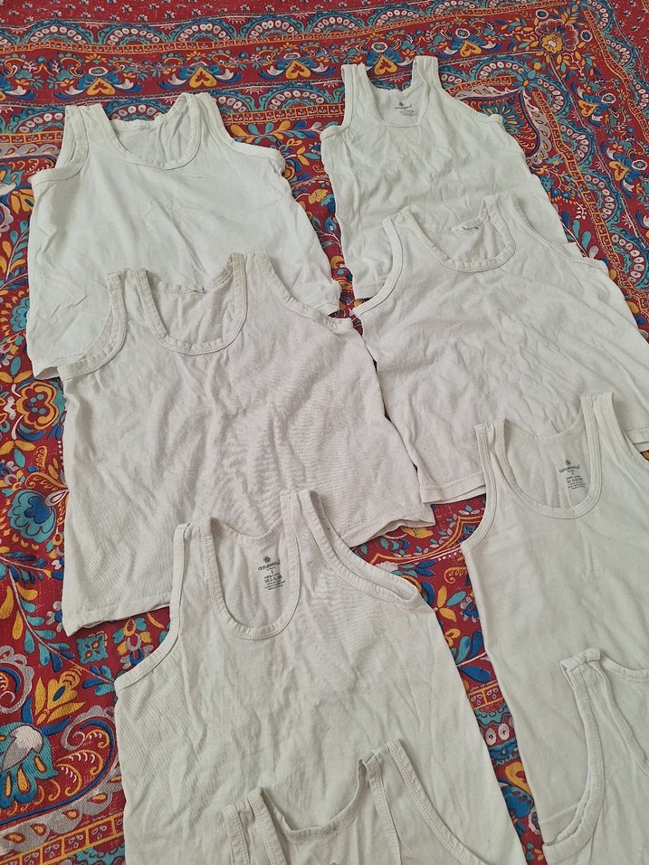 Beyaz Çocuk Atlet 9'li Set - Görsel 2