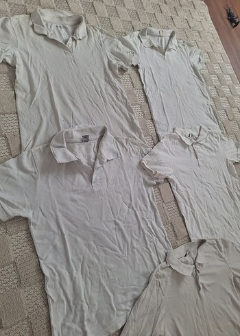 5 Beyaz Kısa Kollu Polo Tişört - Görsel 3