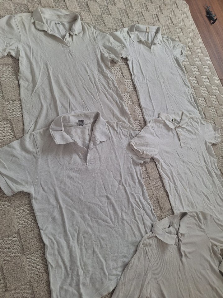 5 Beyaz Kısa Kollu Polo Tişört - Görsel 3