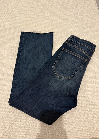 Lacivert Kadın Denim Midi Jean