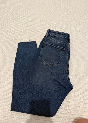 Kadın Lacivert Normal Paça Denim Pantolon