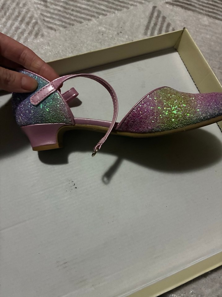 Pembe Simli Bağcıklı Kız Babet - Görsel 3