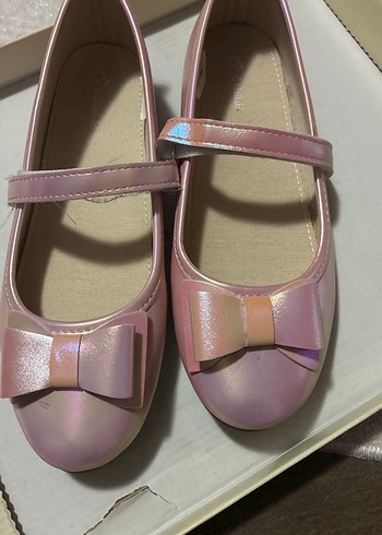 Pembe Fiyonk Detaylı Kız Babet - Görsel 4