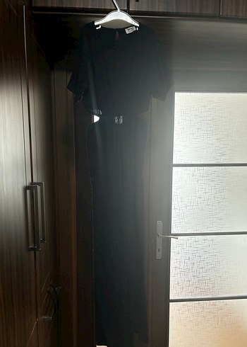 Kemer Detaylı Siyah Uzun Tulum - Görsel 2