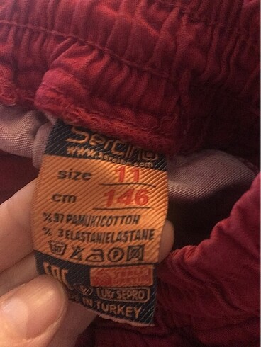 Bordo kargo pantolonu - Görsel 3