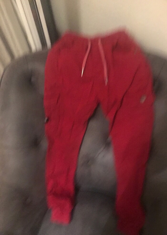 Bordo kargo pantolonu - Görsel 2