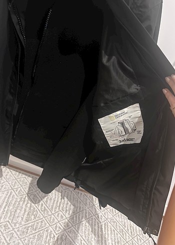 Siyah Fermuarlı kadın Streetwear Ceket - Görsel 3