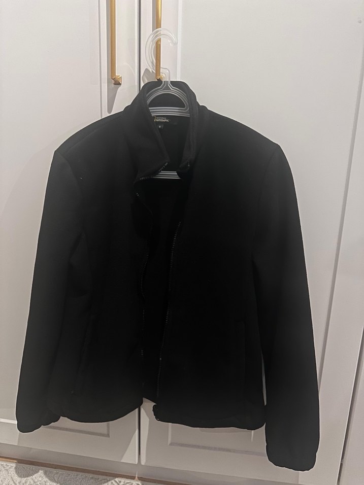 Siyah Fermuarlı kadın Streetwear Ceket - Görsel 5