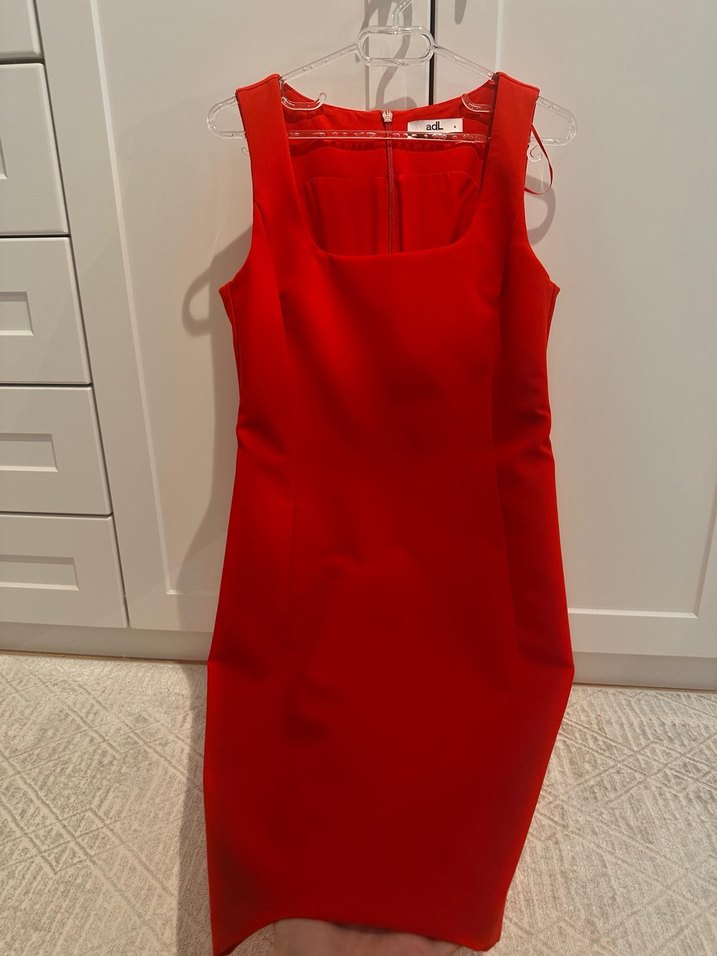 Kırmızı Mini Kadın Elbise - Görsel 2