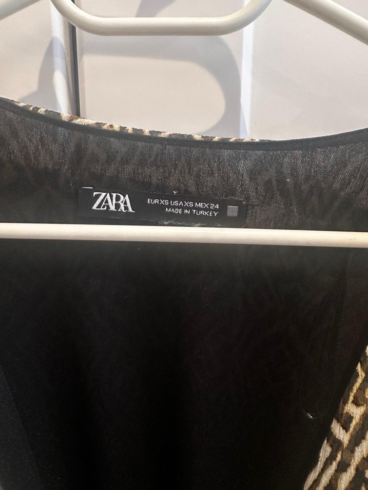 Zara V Yaka Mini Elbise - Görsel 2