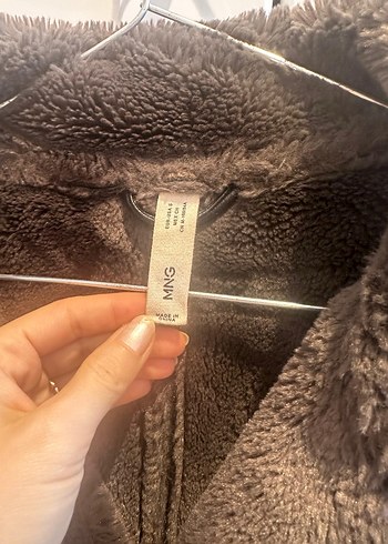 Kahverengi Deri Kürklü Biker Ceket - Görsel 2