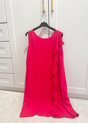 Pembe Salaş mini Abiye Elbise - Görsel 2