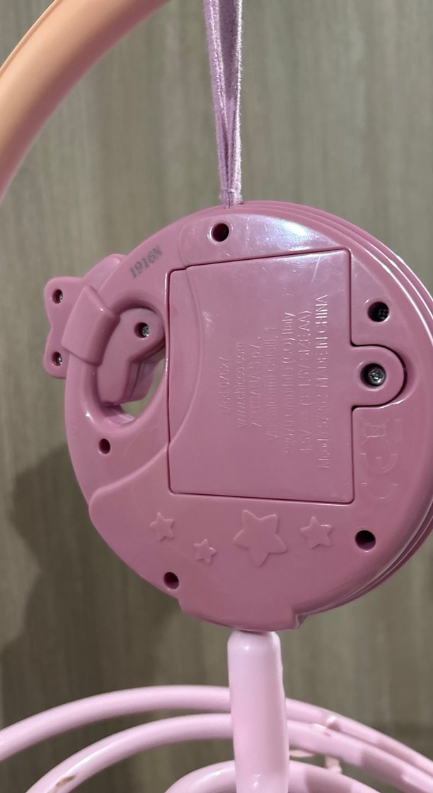 Pembe Pastel Müzikli Bebek Dönencesi Oyuncağı - Görsel 3