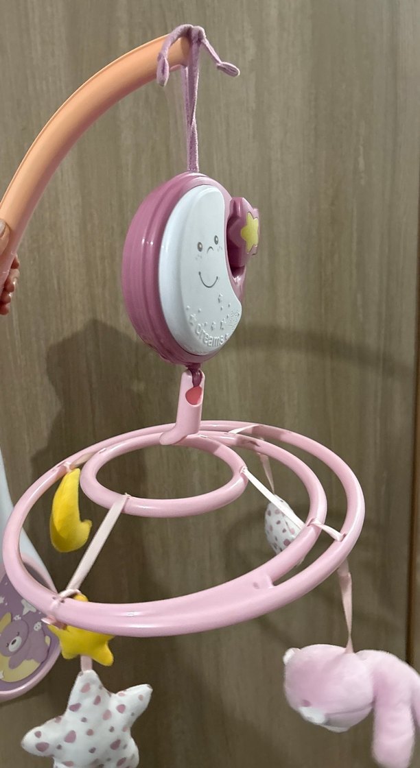 Pembe Pastel Müzikli Bebek Dönencesi Oyuncağı - Görsel 2