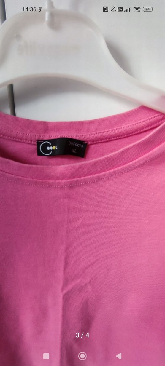 Pembe Kısa Kollu Mini Tişört - Görsel 3