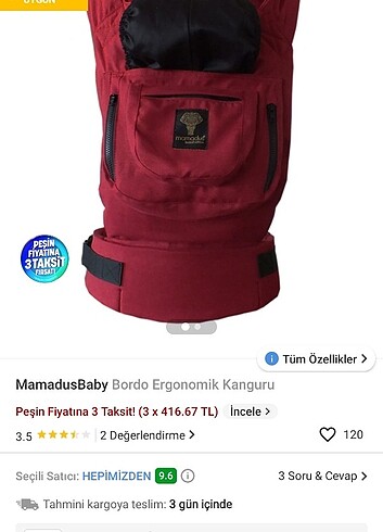 Ergonomik kanguru Solomon baby
