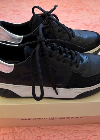 Zara Gerçek deri siyah sneaker