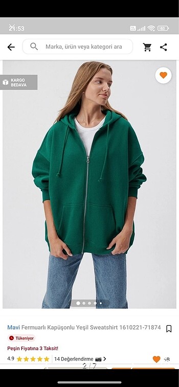 xs Beden Fermuarlı sweatshirt