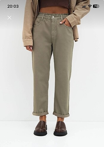 Pull and Bear Pull&bear paperbag pantolon