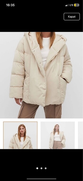 Stradivarius şişme mont