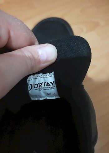 Detay marka 42 numara Siyah Erkek Ayakkabı - Görsel 3