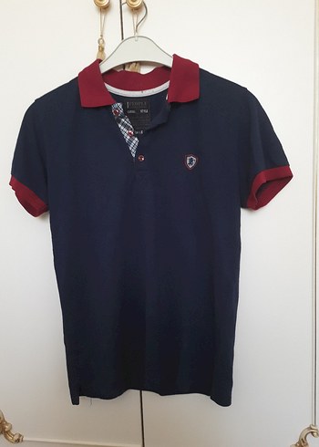 S beden lacivert Kısa Kollu Polo Tişört
