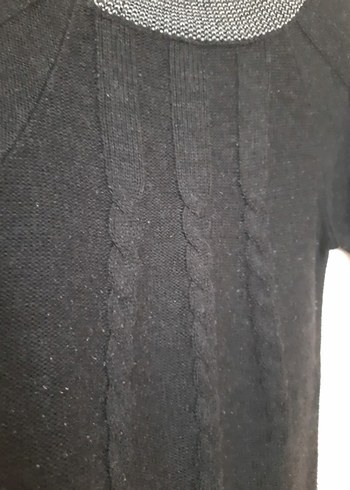 m Beden siyah Renk kısa kollu kısa triko tunik