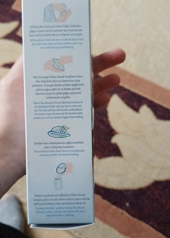 mycey Silikon Göğüs Kalkanı Seti Beyaz - Görsel 6