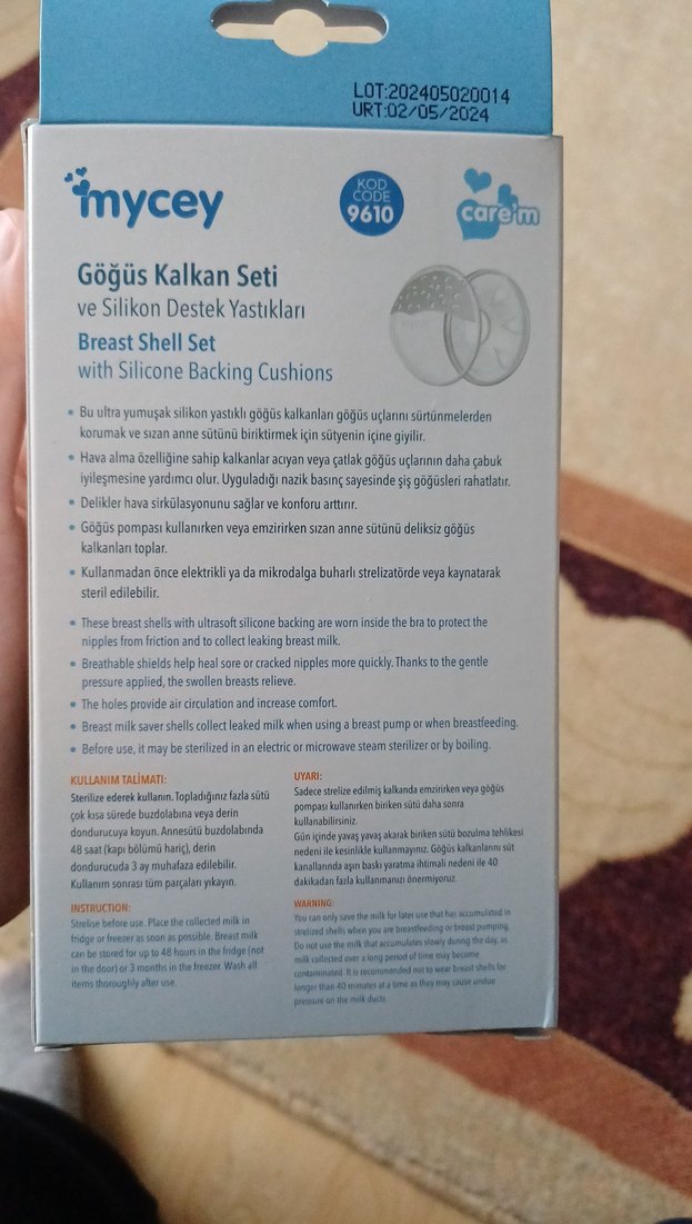 mycey Silikon Göğüs Kalkanı Seti Beyaz - Görsel 5