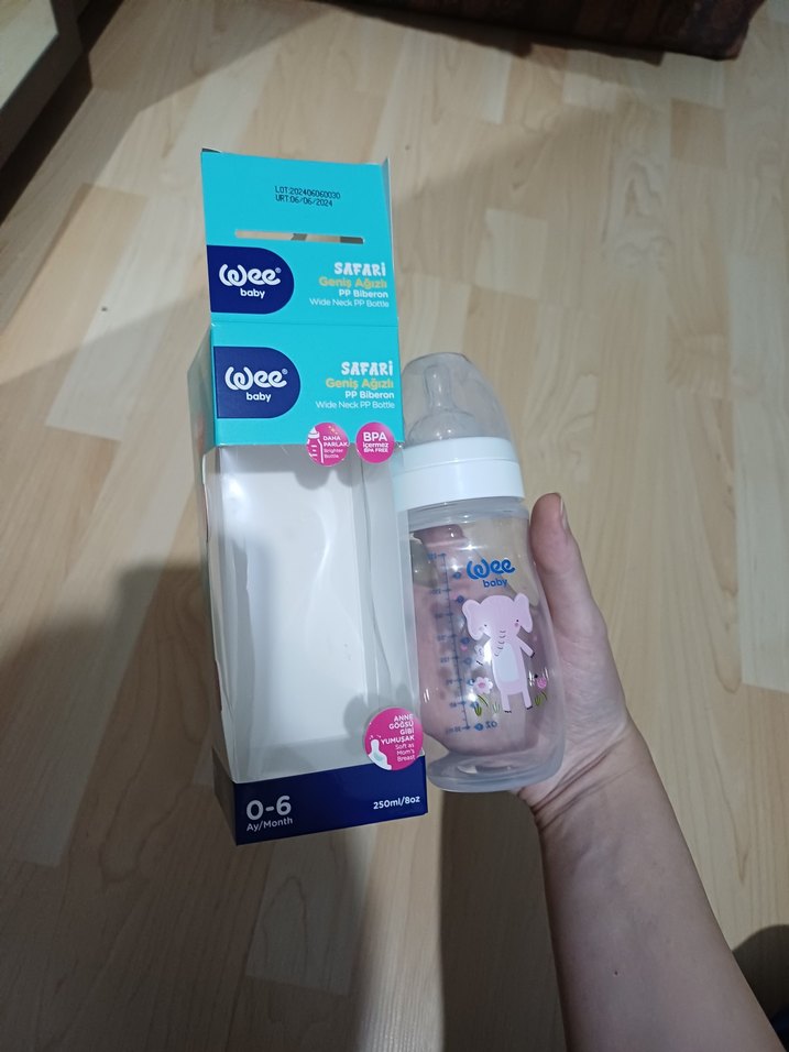 Wee Baby Safari Geniş Ağızlı Biberon 250ml - Görsel 2