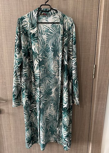 Uzun Yeşil Bohem Kadın Kimono