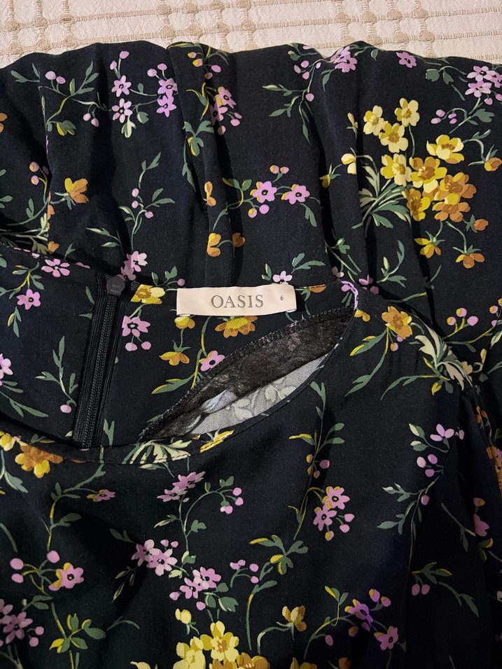 Çiçek Desenli Uzun Bohem Elbise - Görsel 4