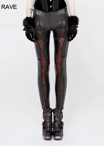 Killstar Gotik Dantel Detayli Tayt