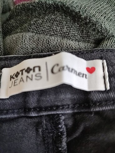 Koton Siyah dar paça kot