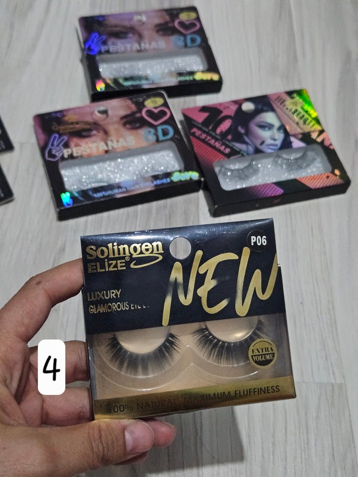 Çok Renkli Koyu Takma Kirpik Seti - Görsel 5