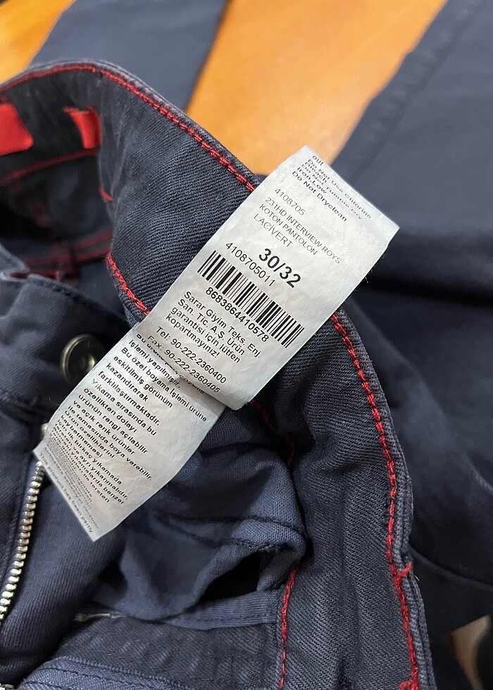 Sarar Lacivert pantolon - Görsel 4