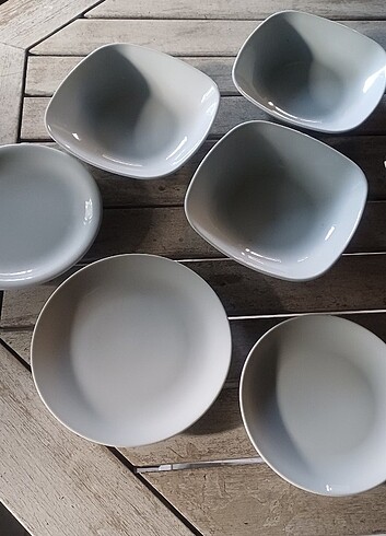 Gural Porselen Vintage Tabaklar 6 li lot