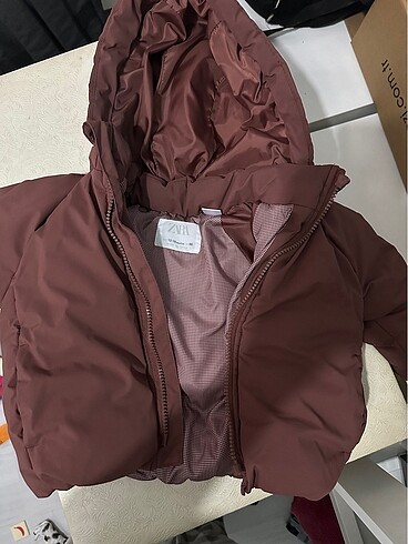 12-18 Ay Beden bordo Renk Zara bebek mont harika