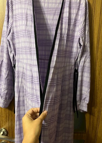 Uzun Mor Bohem Kadın Elbisesi - Görsel 3