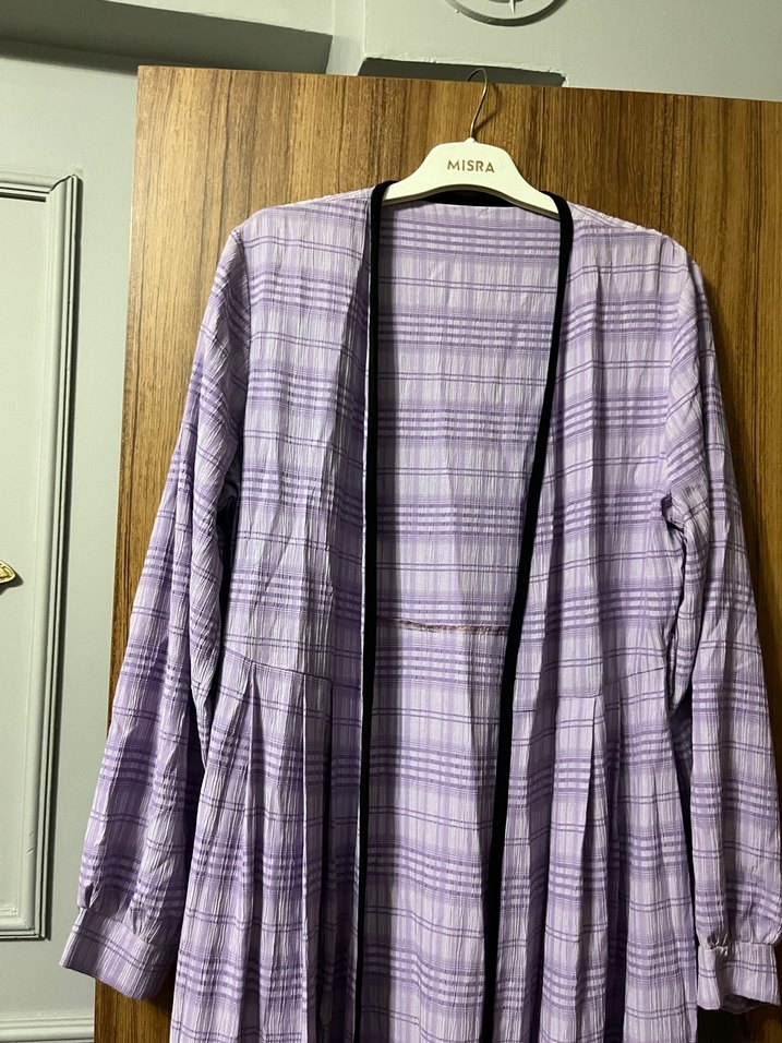 Uzun Mor Bohem Kadın Elbisesi - Görsel 5