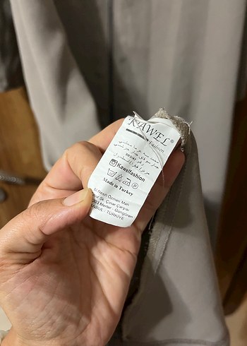 Nakış İşlemeli Bej abaya - Görsel 2